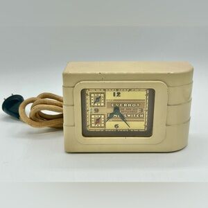 Antique ART DECO 1930s Everhot Kitchen Time Switch Clock SWARTZBAUGH MFG. Co